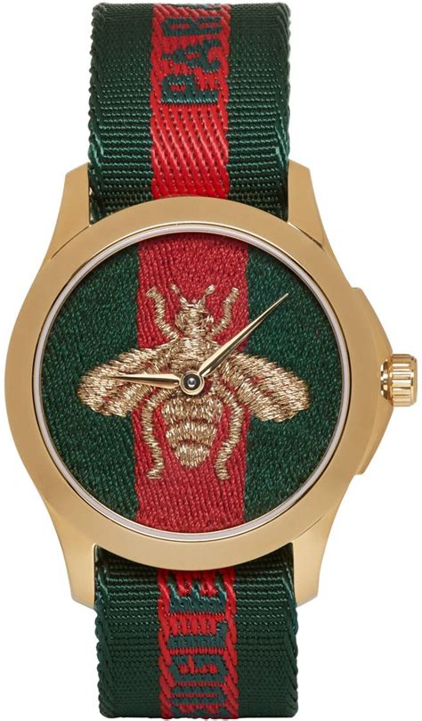 gucci bee watch gold|gucci bumble bee collection.